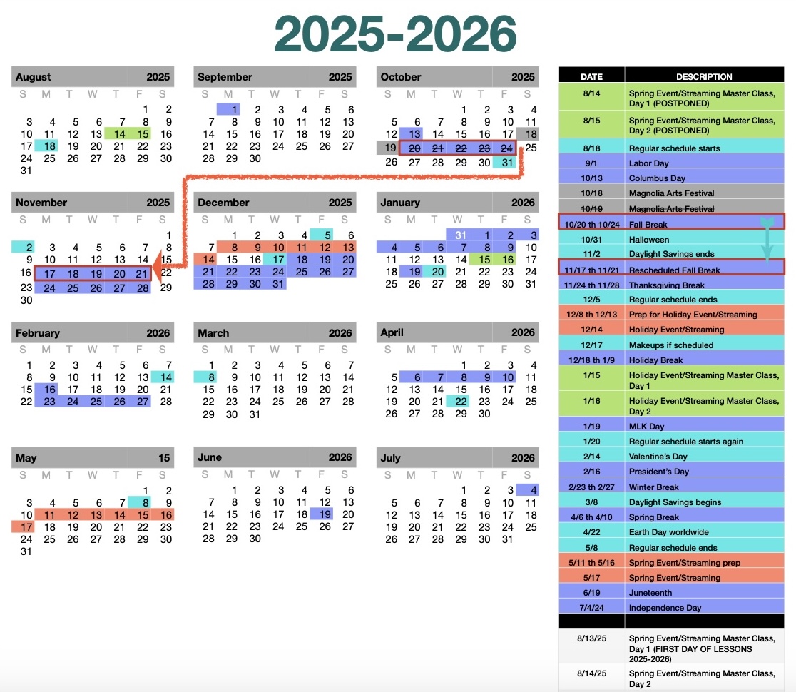 2025 2026 Calendar Year At A Glance 11 033